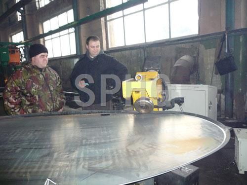  No Template Irrgeular Dished Head Folding Machine