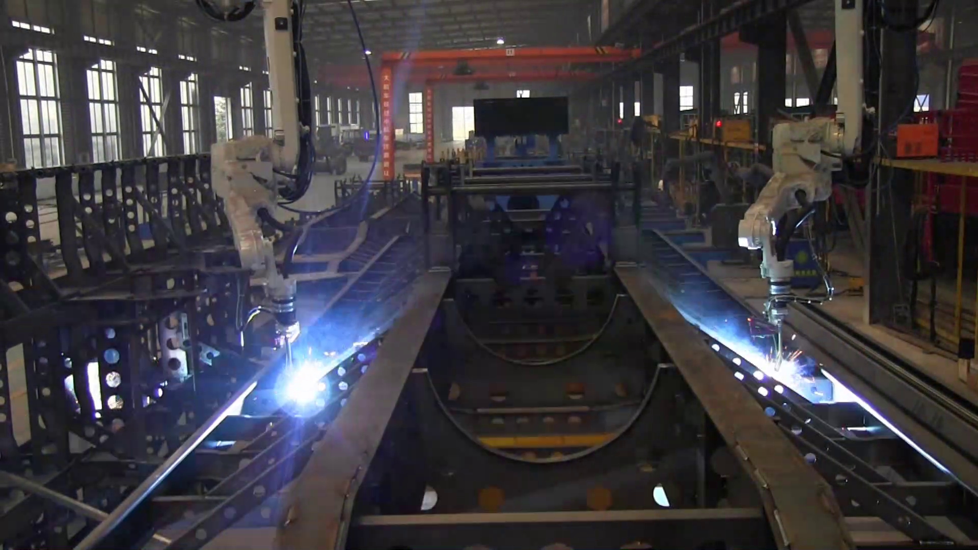 Vision-guided frame welding robot