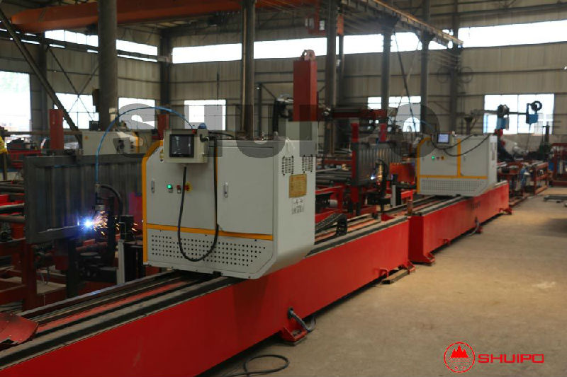 Corrugated plate welding